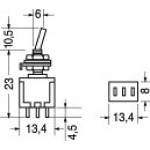 DEVIATORE MINIATURA 1 SCAMBIO ST/RIP/ST