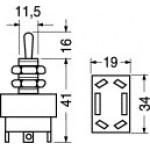 DEVIATORE A LEVA 2 SCAMBI 10A ST/ST