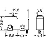 MICROSWITCH 20x11 SENZA LEVA