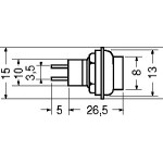 PULSANTE MINIATURA 3A (INT) ROSSO