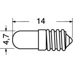 MICROLAMPADA ATTACCO 'E5' 12V 40mA