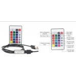 KIT STRIP LED RGB MT.5 IP65 ALIMENTAZIONE USB E TELECOMANDO