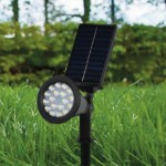 LUCE SOLARE LED DA ESTERNO CON PICCHETTO RGBW