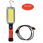 TORCIA DA LAVORO RICARICABILE A LED 700lm 20W 5000K 60 LED COB