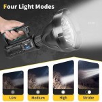 TORCIA LED RICARICABILE 50W CON TREPPIEDI E FUNZIONE POWERBANK