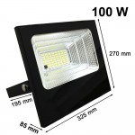 KIT PANNELLO FOTOVOLTAICO CON FARO LED DA 100W DIMMERABILE