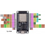 ESP32 CH340 SCHEDA DI SVILUPPO ESP32-WROOM-32D MODULO 2,4GHZ WIFI E BLUETOOTH MATRICE LED