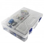 STARTER KIT ARDUINO UNO R3 BREADBOARD E,SUPPORTO,MOTORE PASSO PASSO,SERVO,LCD1602,CAVO JUMPER