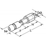 CAPICORDA INNESTO MASCHIO 4,8mm SEZ.4,0-6,0 CONFEZIONE PZ.100