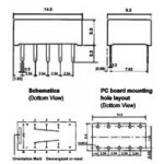 RELE' 12Vcc 2 SCAMBI MICRO DIL A12W