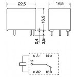 RELE' 24Vcc 1 SCAMBIO T7NS5D1=VTHA01