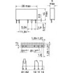 RELE' 1 SCAMBIO 12Vcc V23092A1012A301