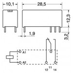 RELE' 1 SCAMBIO 24Vcc RY211024