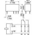 RELE' 1 SCAMBIO 24Vcc 16A RT1