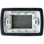 PLACCA 3 POSTI PER IDROBOX IP55 GRIGIO COMPATIBILE MATIX