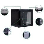 ARMADIO RACK 19P. SERIE ECO 9 UNITA' A PARETE L530xH450xP400mm