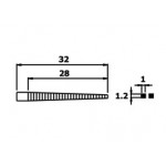 PN2005 PIERGIACOMI PINZA L.32x1,2 BECCHI ZIGRINATI