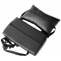 SEDIA DA GAMING CON CUSCINO MASSAGGIANTE NERA E LED RGB