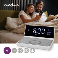 RADIOSVEGLIA DIGITALE CON CARICABATTERIE WIRELESS