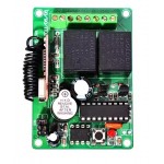 KIT RICEVITORE BICANALE 433MHZ CON 2 TELECOMANDI PORTATA 10Ax2