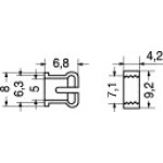 GHIERE LED 5mm PLASTICHE CONFEZIONE 5 PEZZI