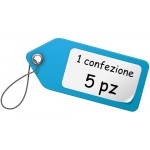 PORTALED 5mm.INCAVATO CROMATO CONFEZIONE DA 5 PEZZI